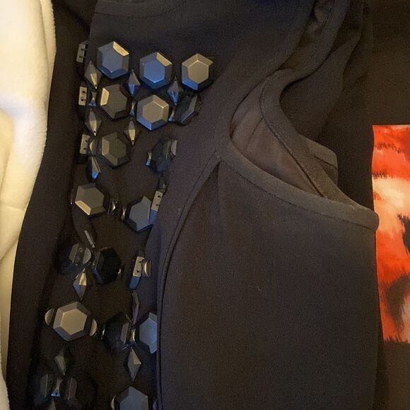 💙 GUC Tibi Black Cinta Beaded Dress - Picture 8 of 8